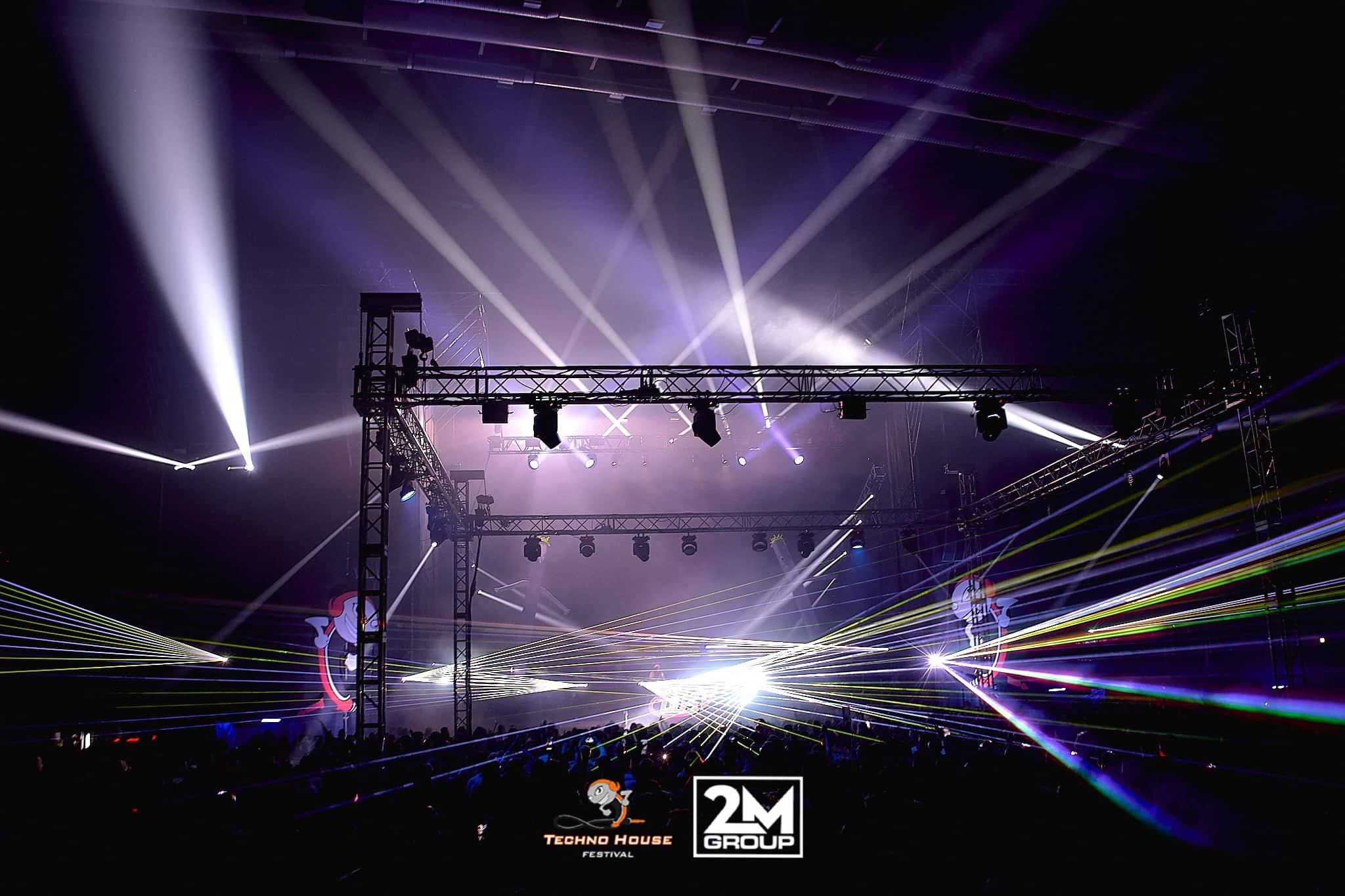 Estructura de iluminación · Techno House Festival, Madrid (2020)