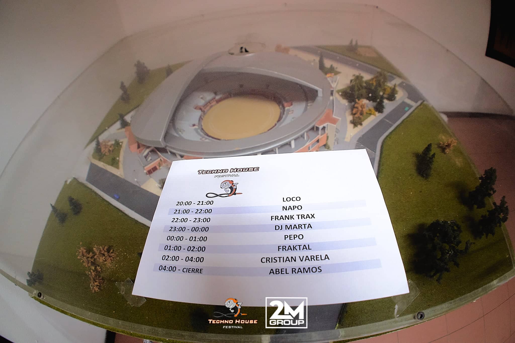 Horarios de la noche · Techno House Festival, Madrid (2020)