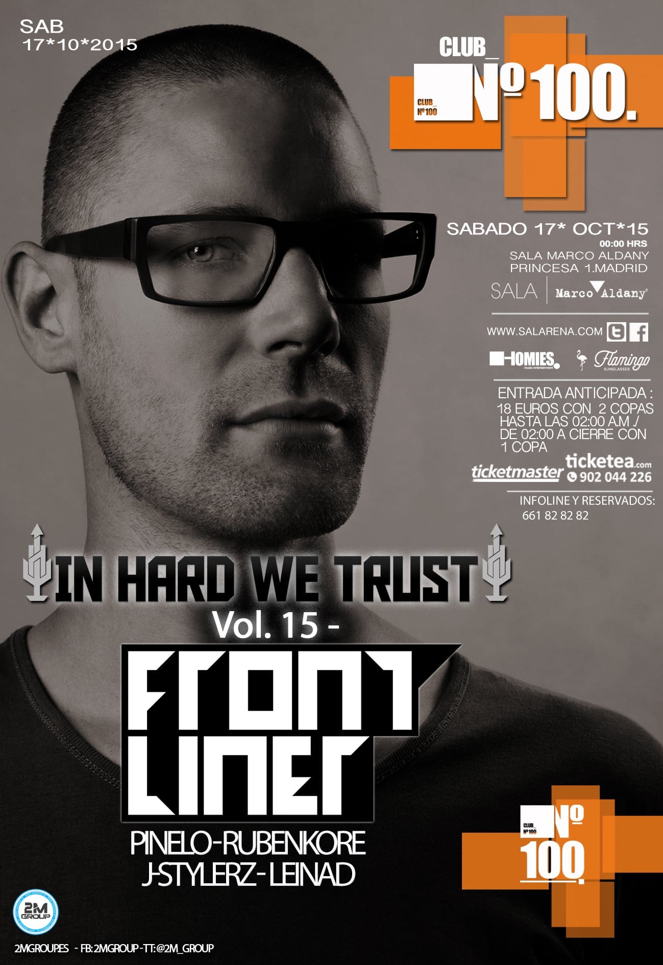 Cartel de «In Hard We Trust Vol. 15 con Frontliner y Noisecontrollers»