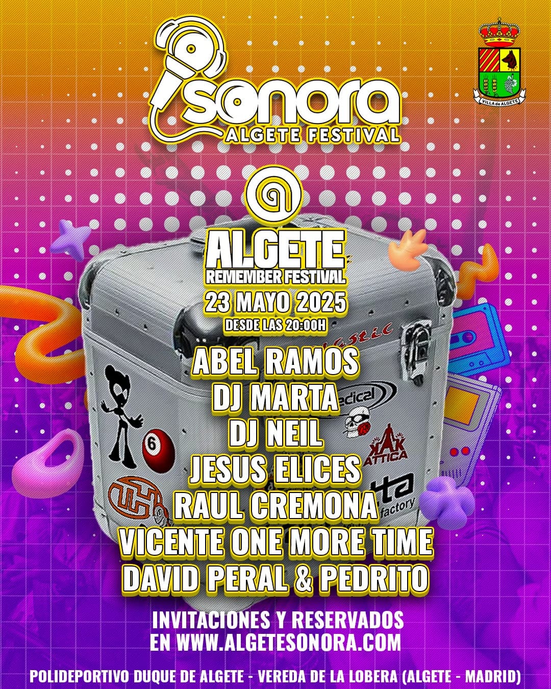 ALGETE ACOGERÁ EL FESTIVAL SONORA CON ALGUNOS DE LOS NOMBRES MÁS EMBLEMÁTICOS DEL SONIDO REMEMBER
