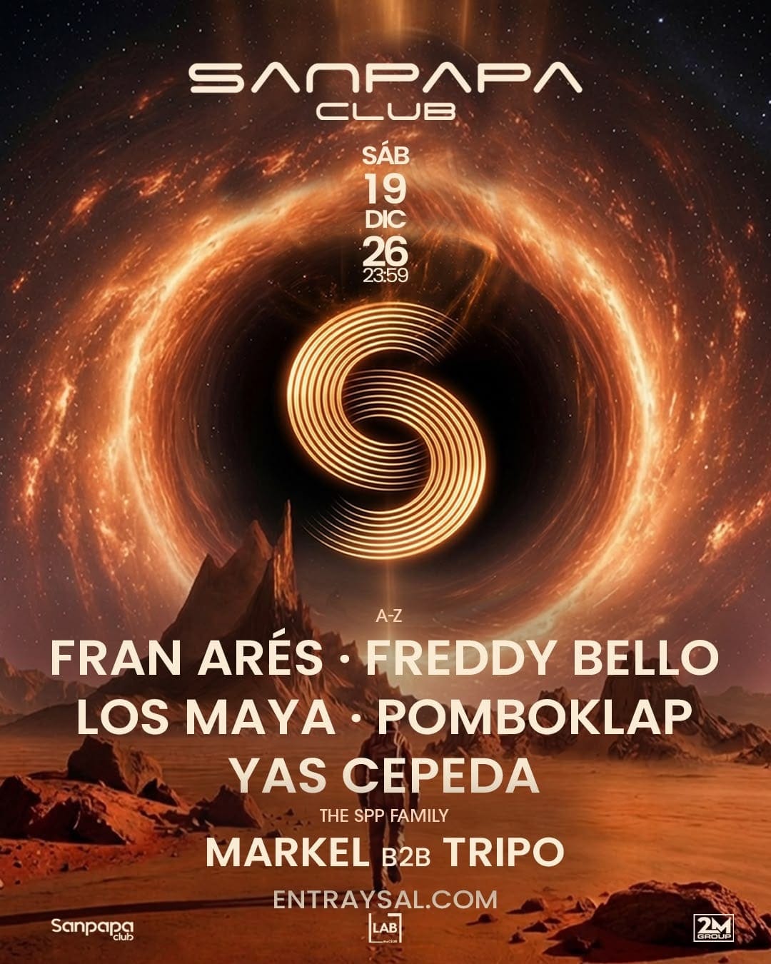 Cartel de SANPAPA CLUB @ ESPECIAL NAVIDAD