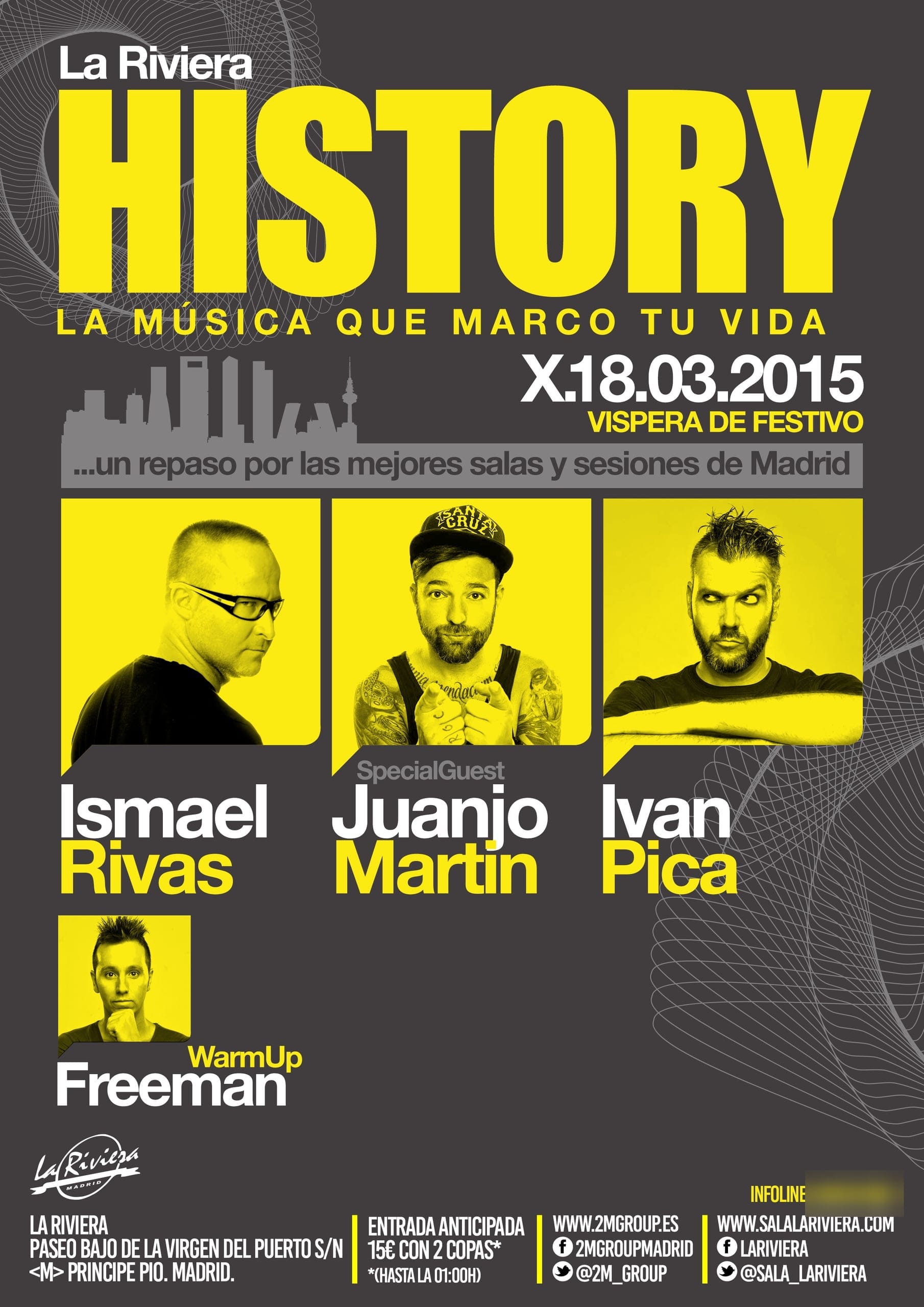 Cartel de «History · La música que marcó tu vida»