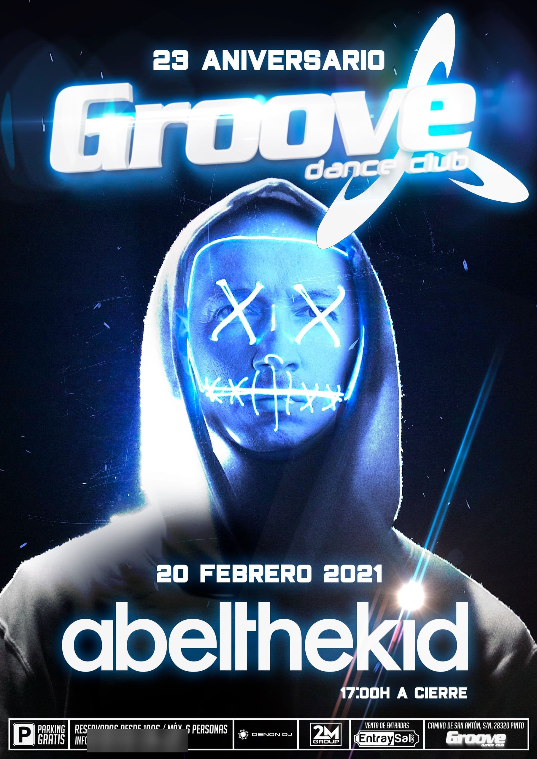 Cartel de «Groove Dance Club 23 Aniversario con Abel The Kid»