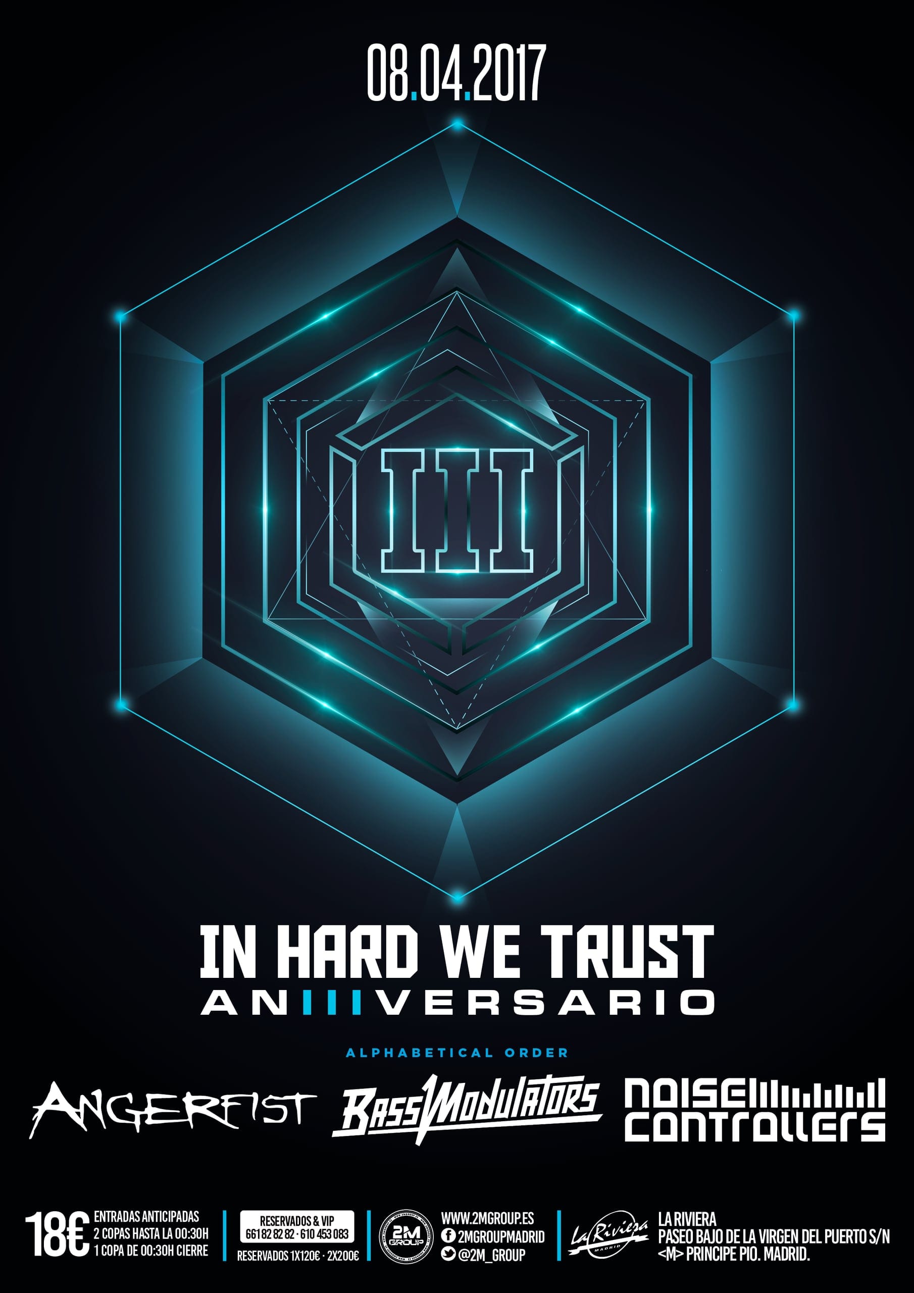 Cartel de «In Hard We Trust · 3er Aniversario»