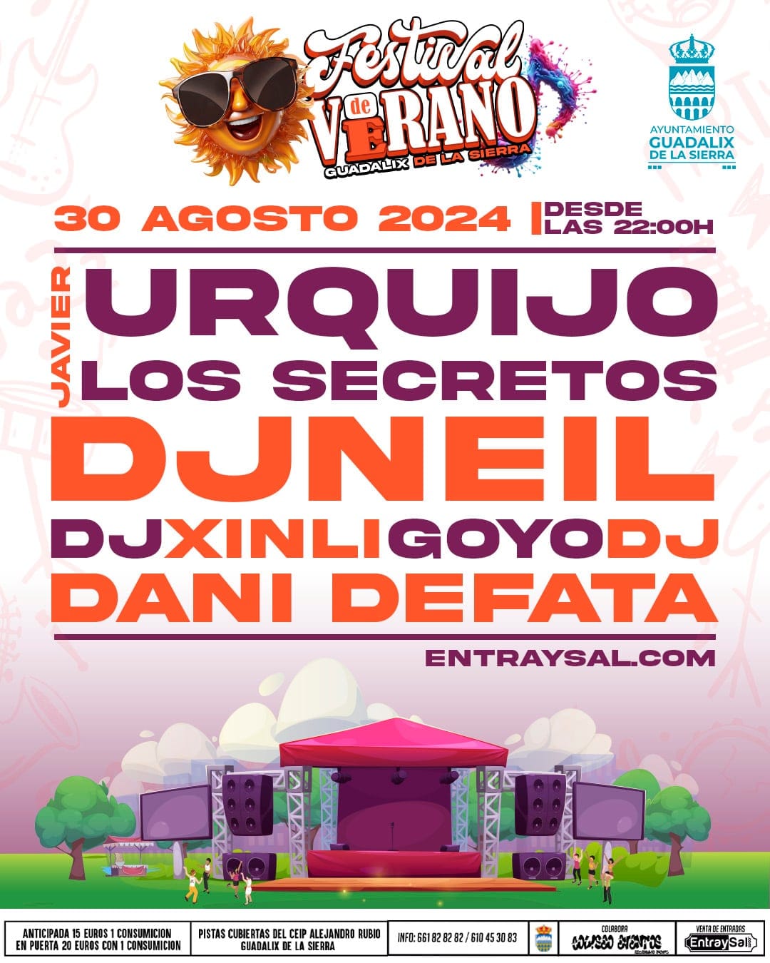 Cartel de «Festival de Verano · Guadalix de la Sierra»