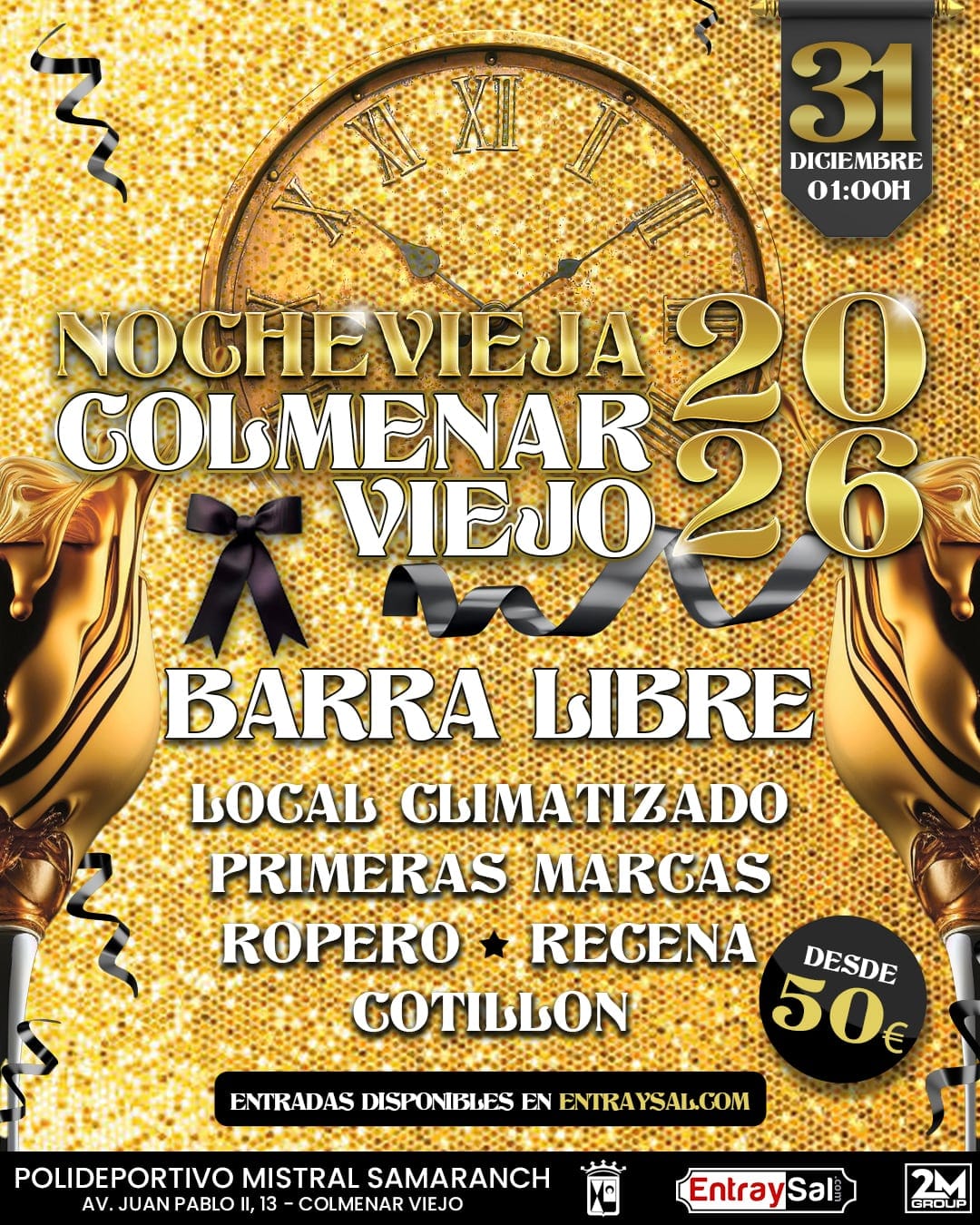 Cartel de «Nochevieja en Colmenar Viejo»