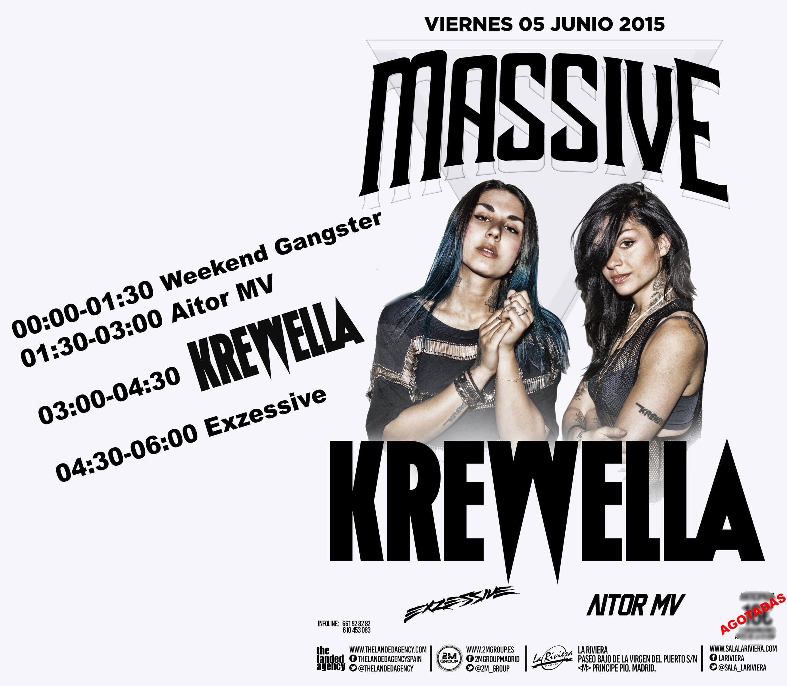 Flyer horizontal de «Krewella»