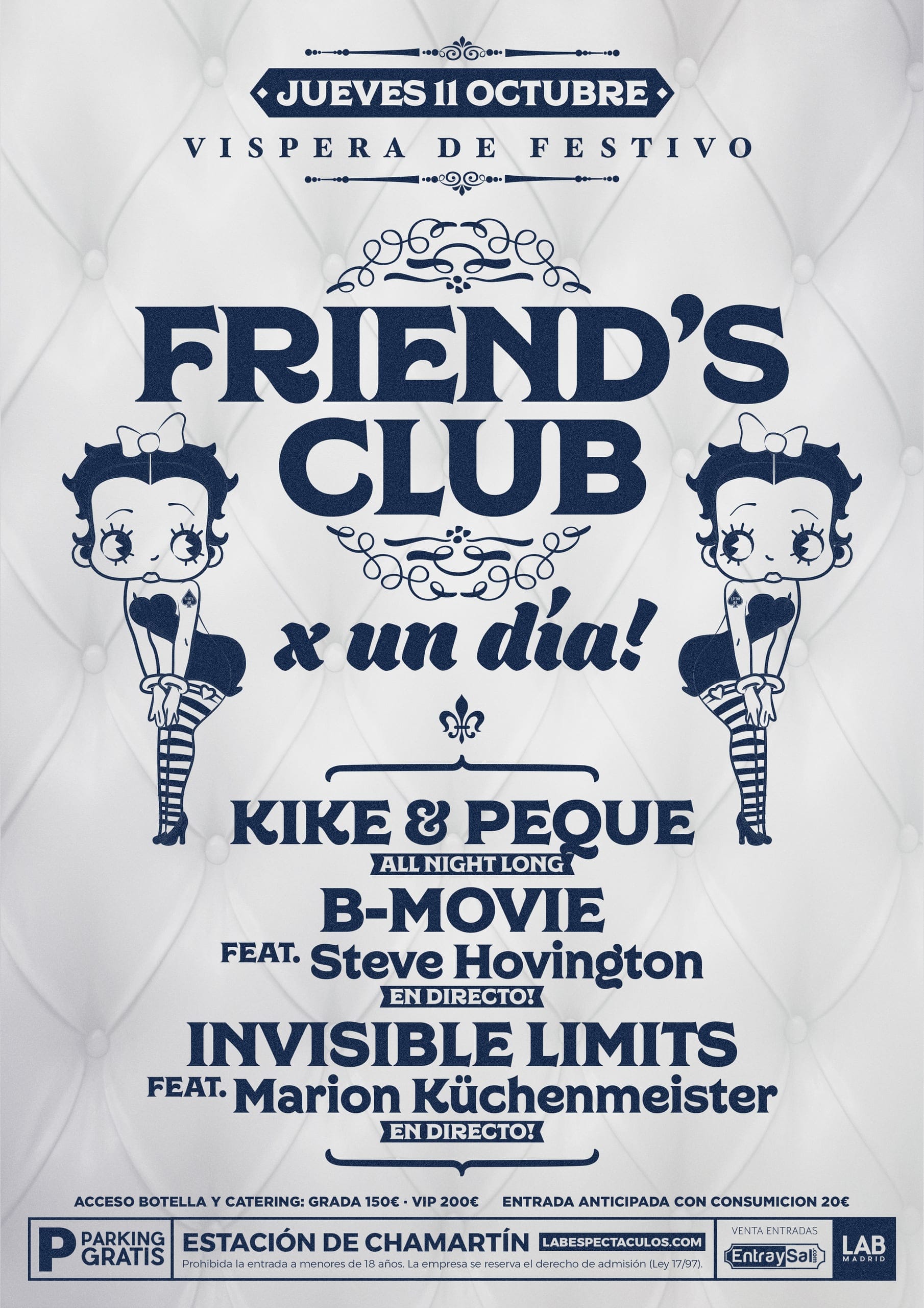 Cartel de «Friend's Club»