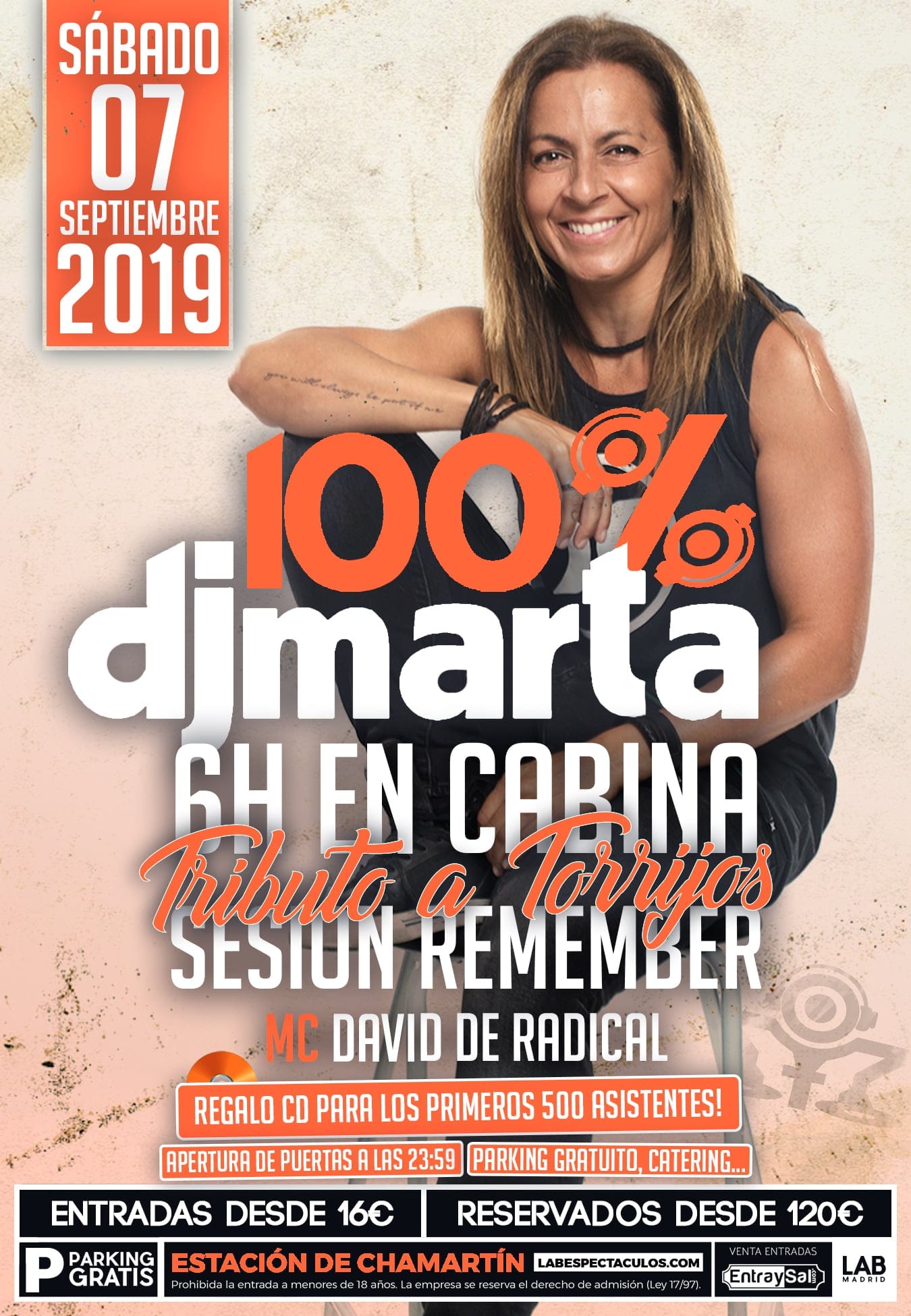 Cartel de «100% Dj Marta»
