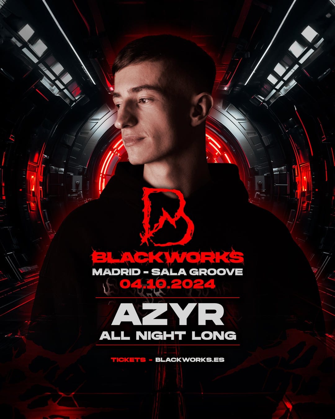 Cartel de «Blackworks · Azyr All Night Long»