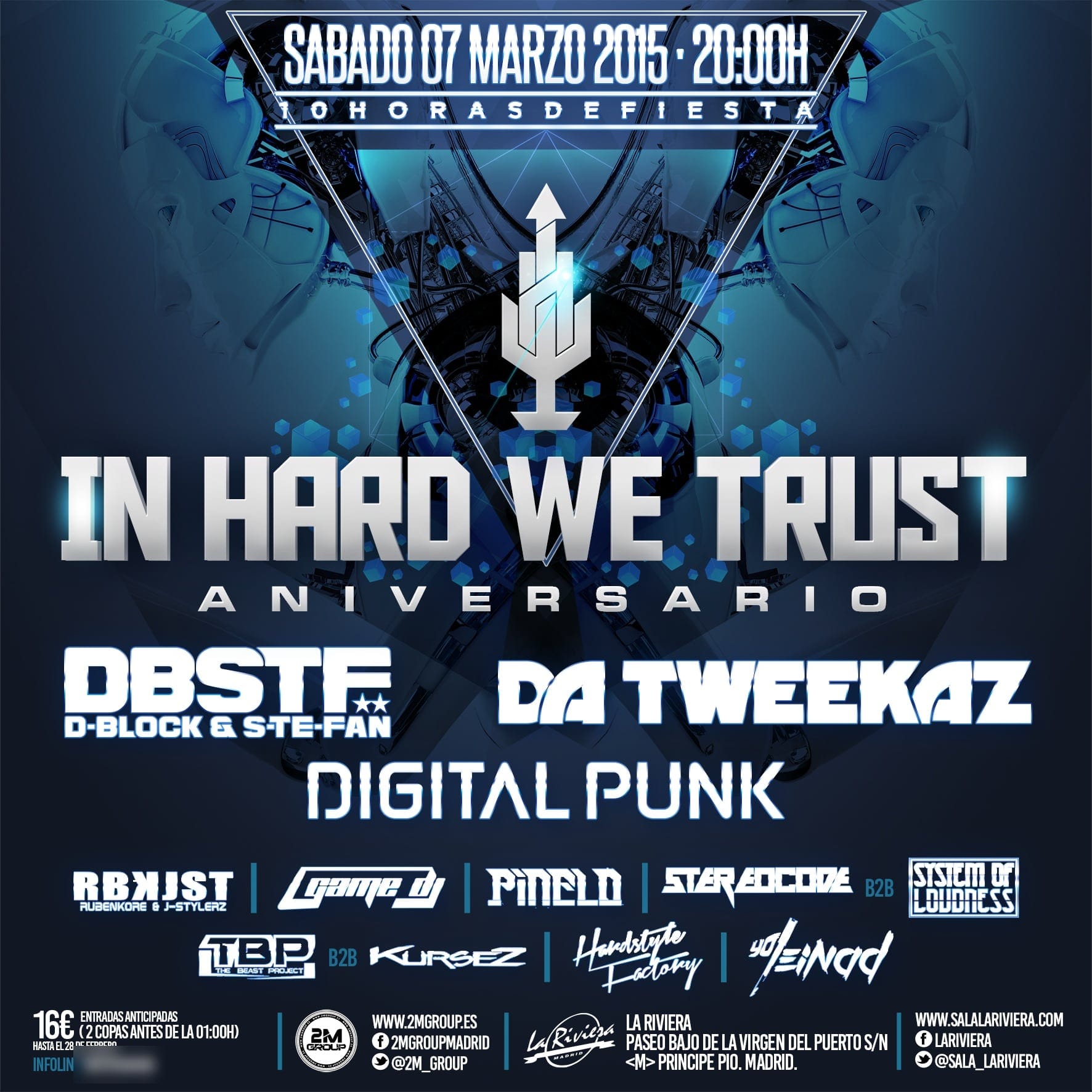 Cuadrado de «In Hard We Trust Aniversario · Da Tweekaz, DBSTF y D-Punk»