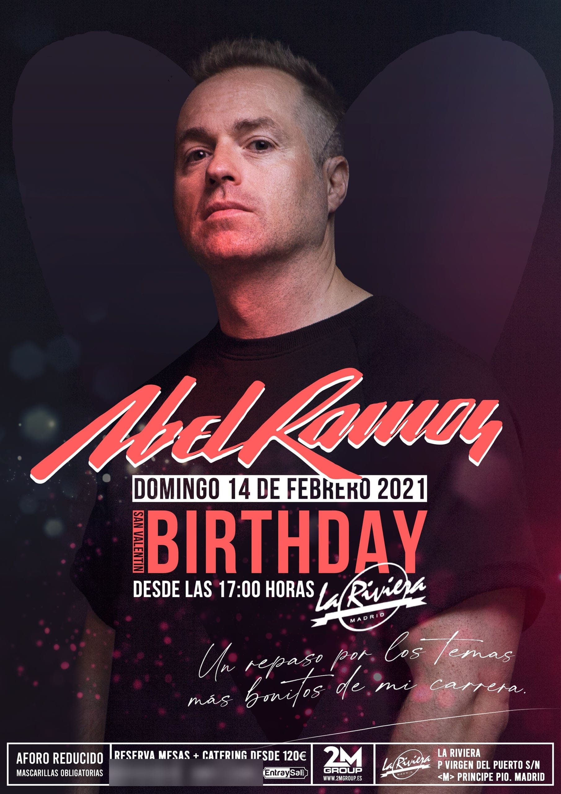 Cartel de «Abel Ramos Birthday · San Valentín»
