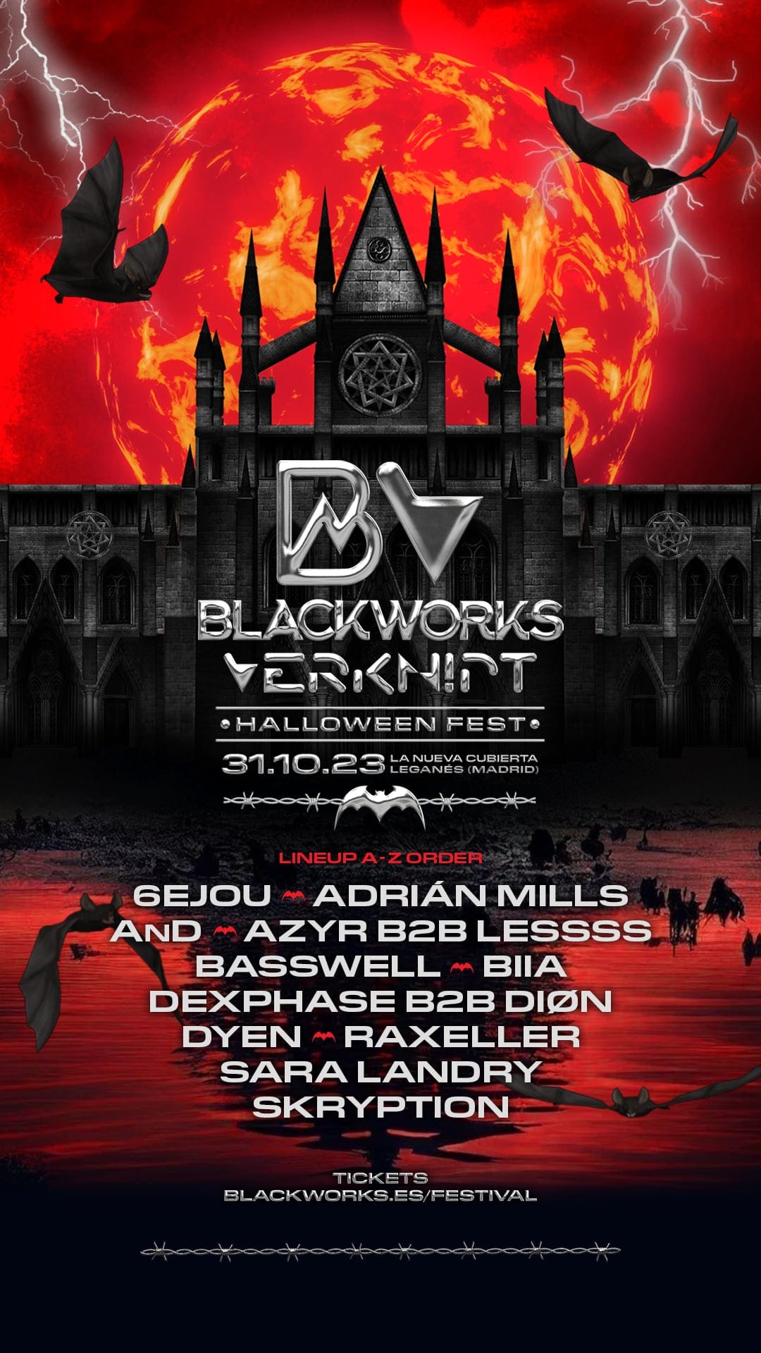 Story de «Blackworks x Verknipt · Halloween Fest»
