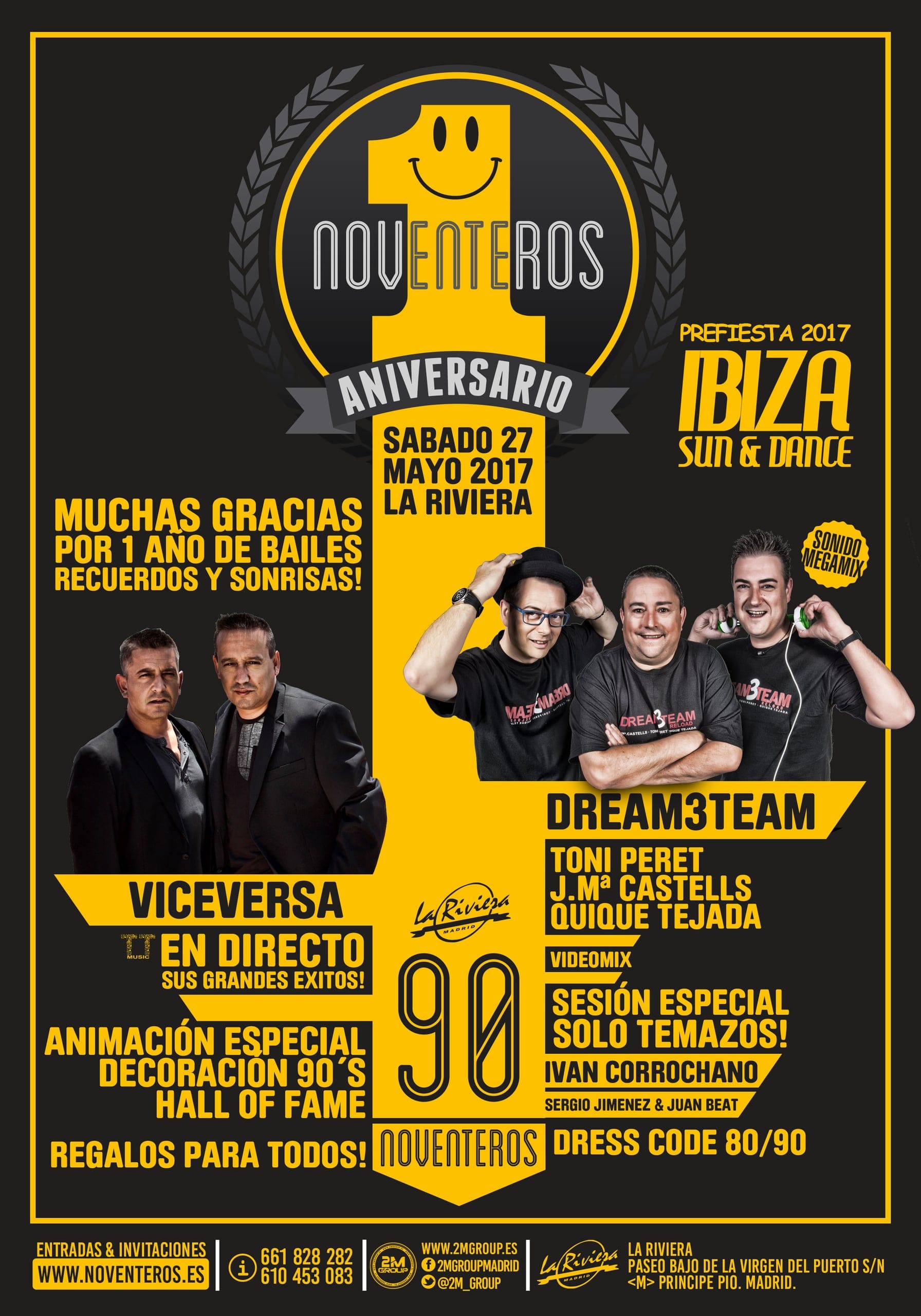 Cartel de «Noventeros»