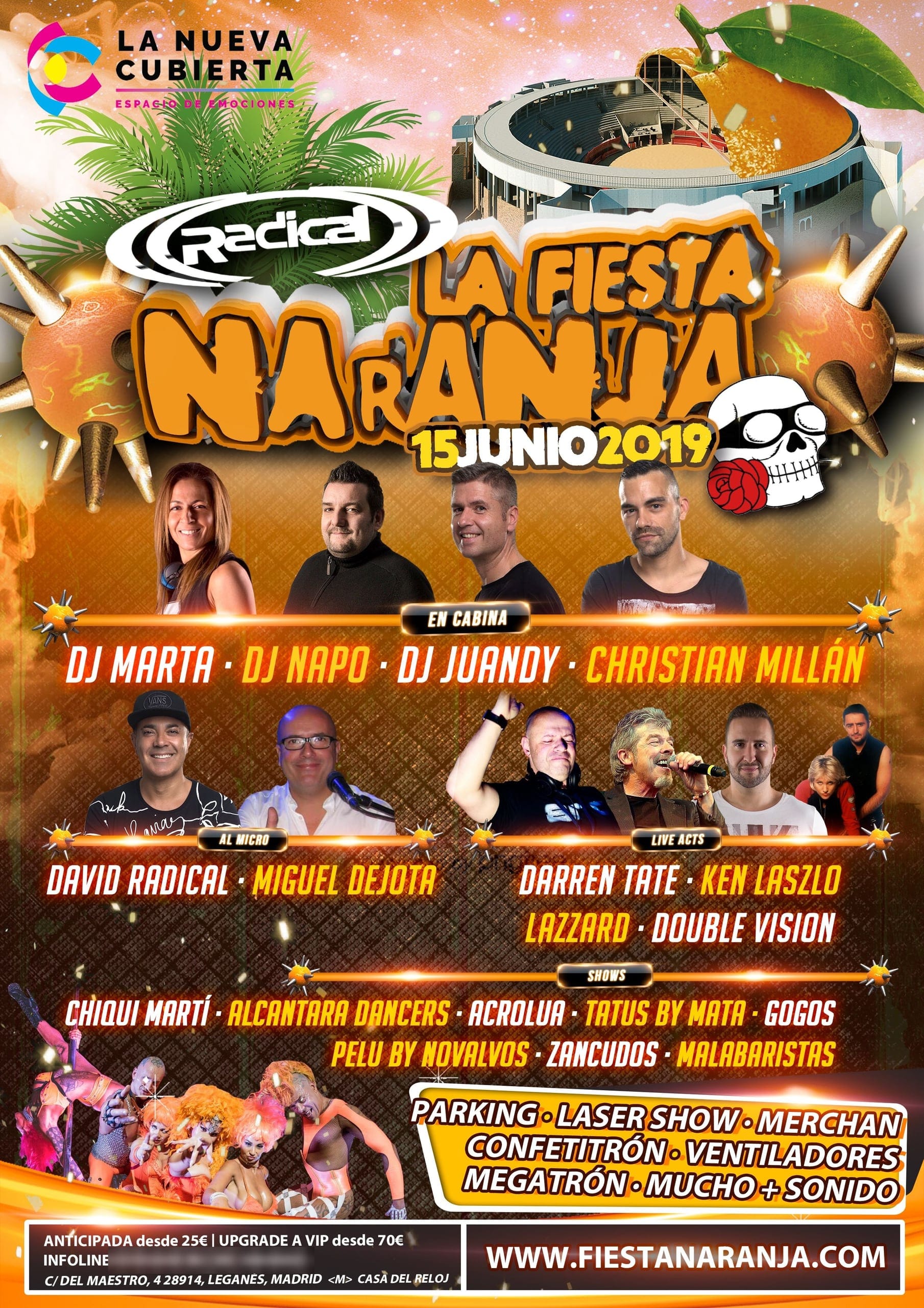 Cartel de «La Fiesta Naranja 2019»