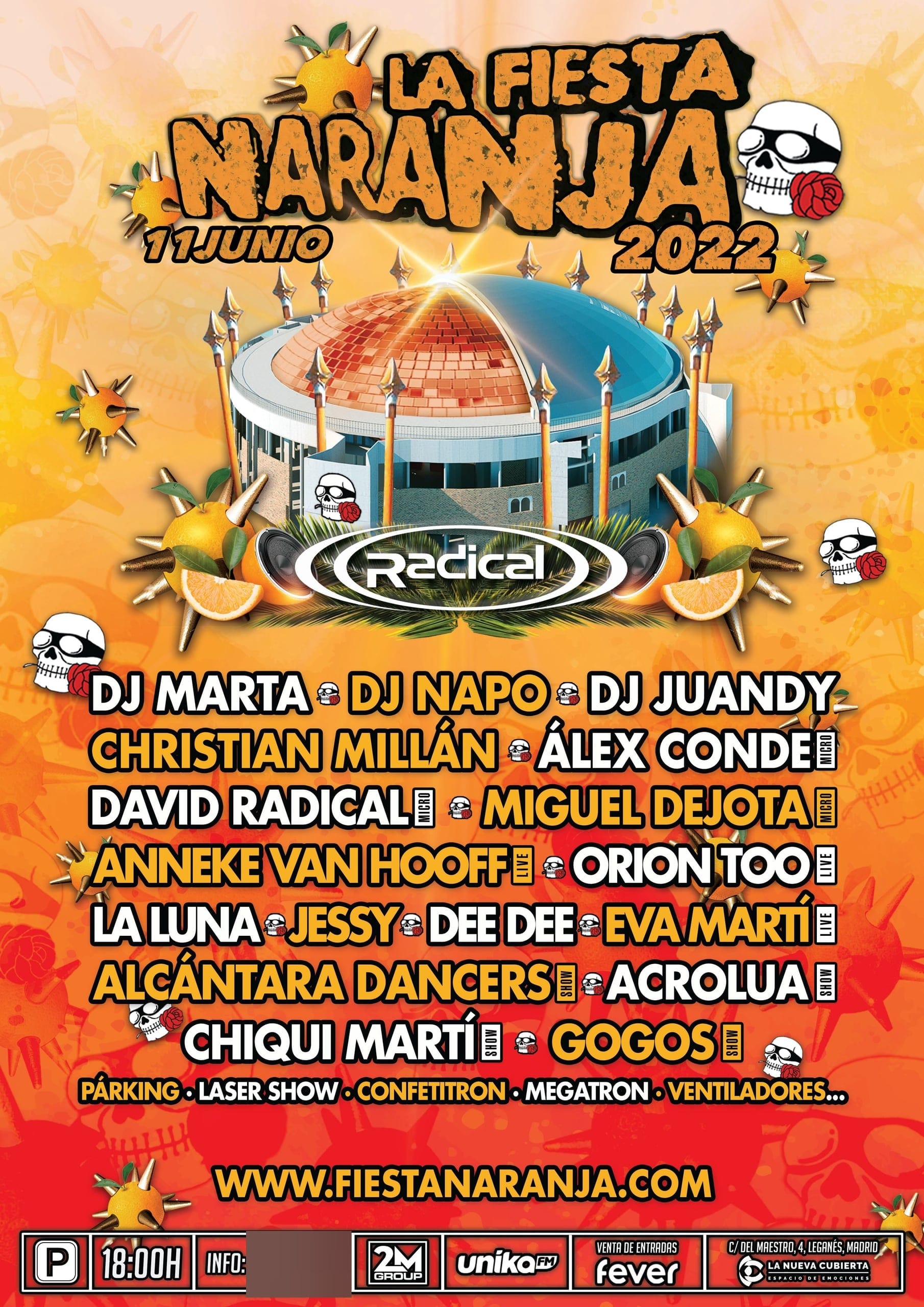 Cartel de «La Fiesta Naranja 2022»