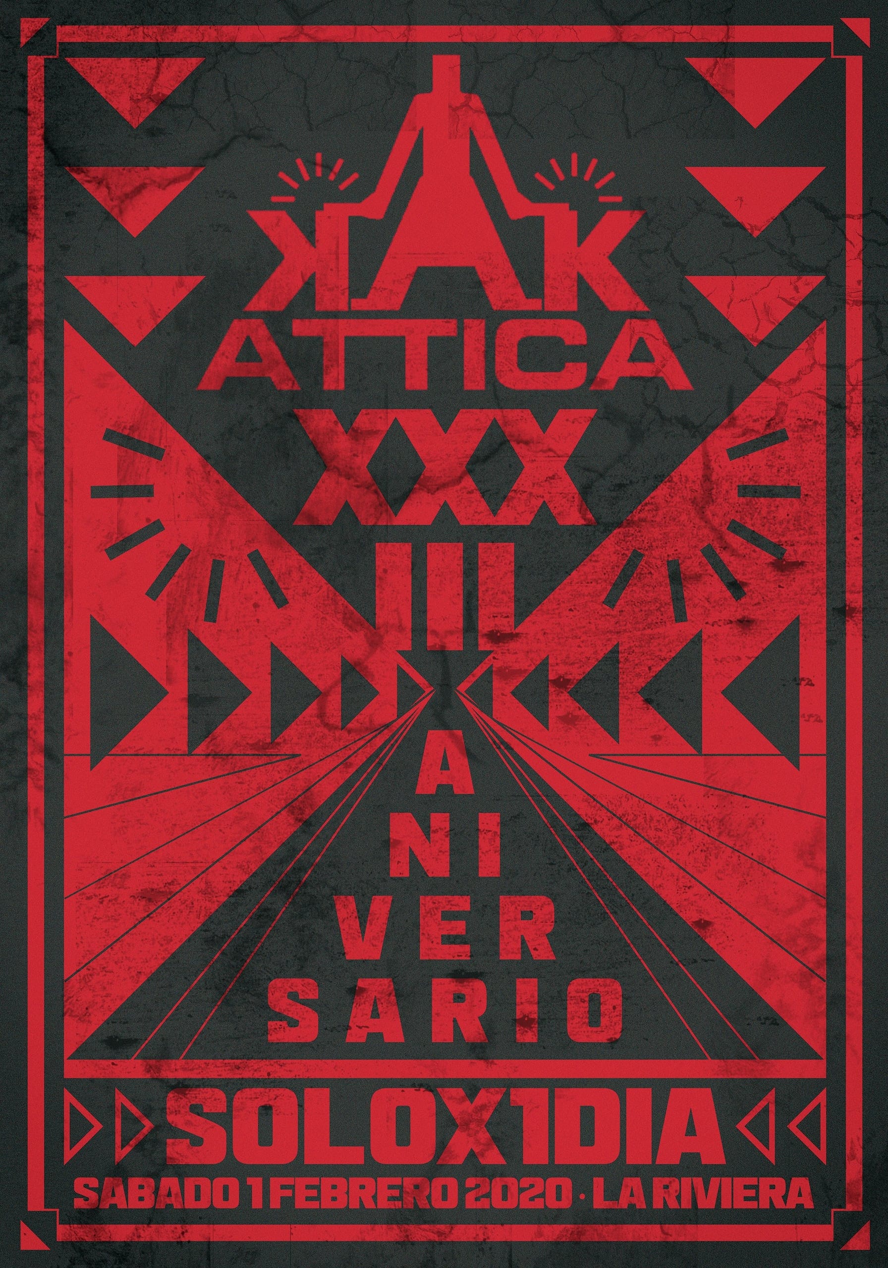 Cartel de «Attica XXXIII Aniversario»