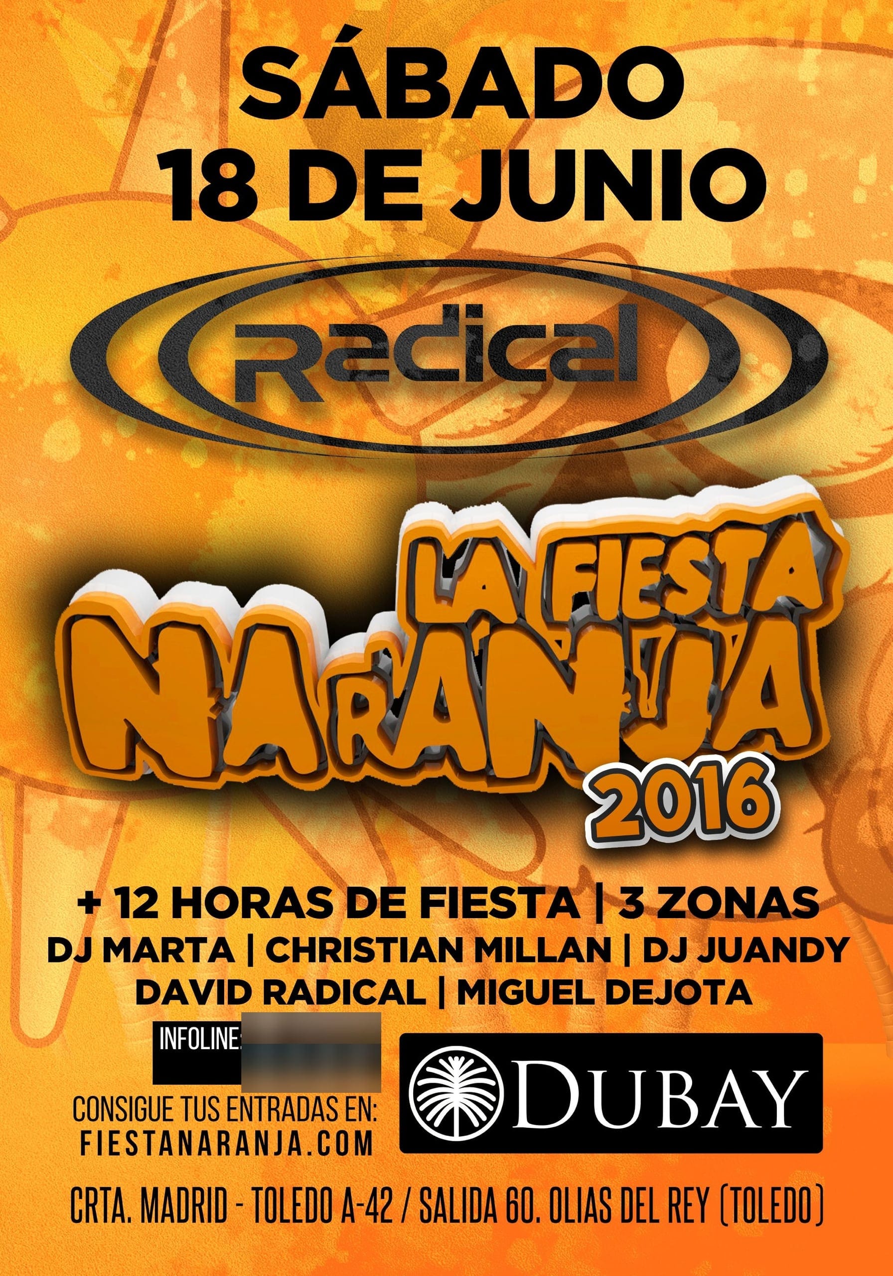 Cartel de «La Fiesta Naranja»